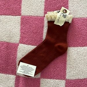 Free people beloved waffle knit anklet chest socks